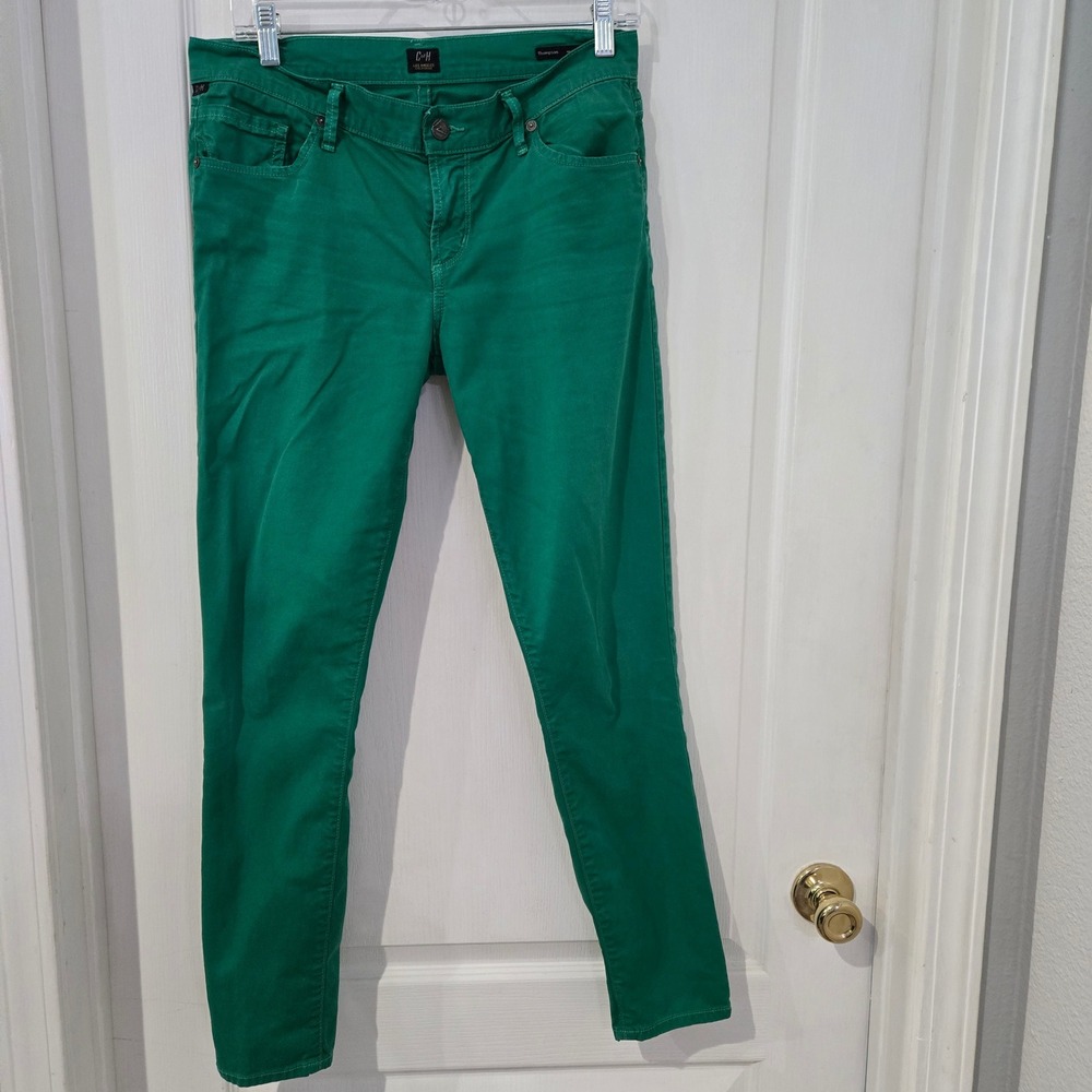 Citizens of Humanity Thompson Pants Womens 29 Green  Skinny Mid Rise